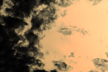 Sky yellow
and storm