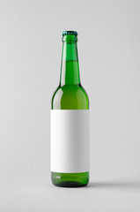 Beer Bottle Mock-Up - Blank Label