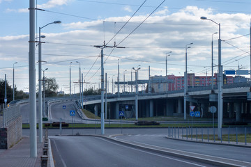 Fototapeta premium empty road in the city