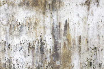 White concrete walls dirty surfaces
