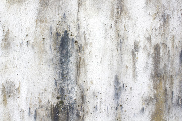 White concrete walls dirty surfaces