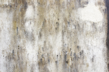 White concrete walls dirty surfaces