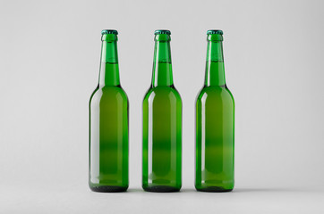 Beer Bottle Mock-Up - Three Bottles