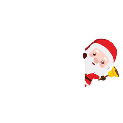 Santa corner cutout with blank background
