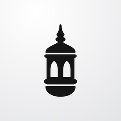 old lamp icon illustration