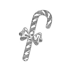 Hand Drawn Candy cane