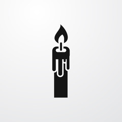 candle icon illustration