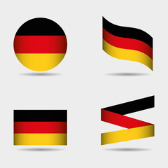 german country flag icon vector illustration graphic design