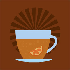 Delicious tea drink icon vector illustration graphic design