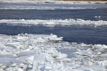  ice on the river