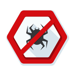 Virus free sign illustration