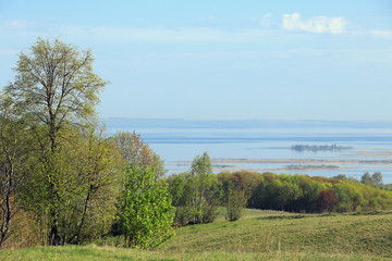 spring day on the river