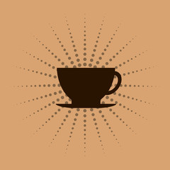 Delicious coffee cup icon vector illustration graphic design