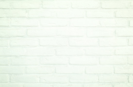 White brick wall for Background and texture