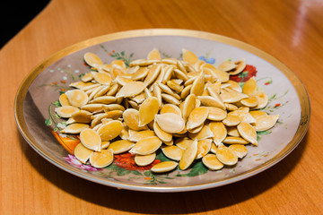 Pumpkin seeds, fried,