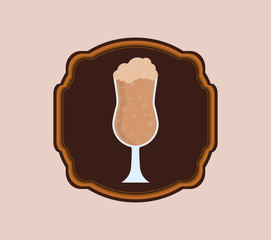 delicous milkshake cup icon vector illustration graphic design