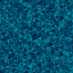 Background of geometric shapes. Seamless mosaic pattern. Vector illustration. Blue color.