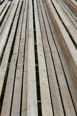 wooden grandstand