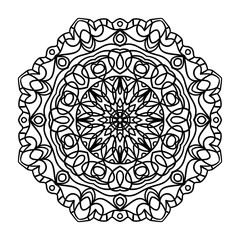 Mandala. Ethnic decorative elements. Hand drawn background. Oriental