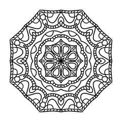 Mandala. Ethnic decorative elements. Hand drawn background. Oriental
