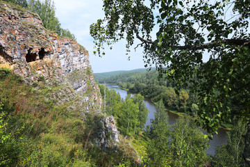 rocks and pines of the Urals