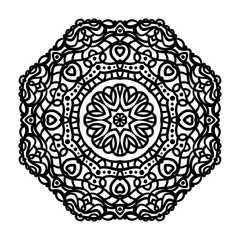 Mandala. Ethnic decorative elements. Hand drawn background. Oriental
