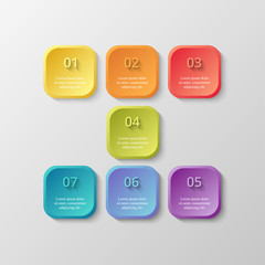 Vector business template for presentation.