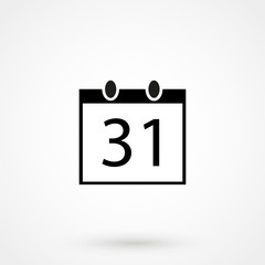 calendar icon vector flat