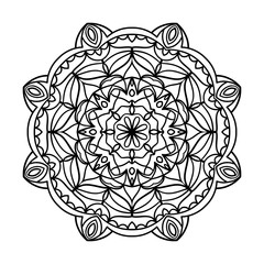 Mandala. Ethnic decorative elements. Hand drawn background. Oriental