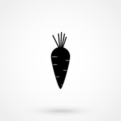 Carrot Icon vector flat