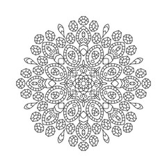 Mandala. Ethnic decorative elements. Hand drawn background. Oriental