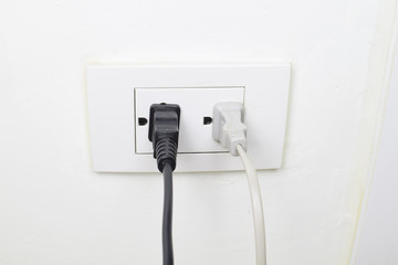 Electric plugs on power socket