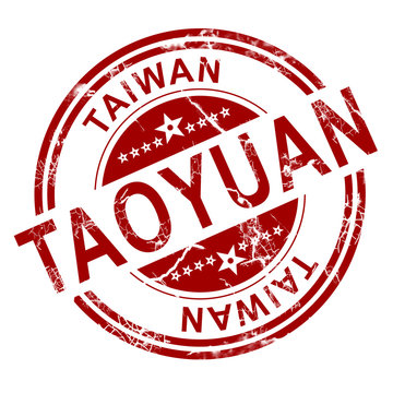 Red Taoyuan stamp