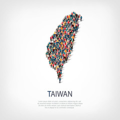 people map country Taiwan vector