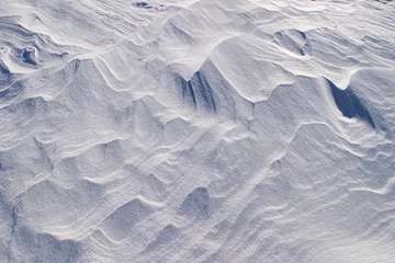 Abwaschbare Fototapete Makrofotografie snow drifts