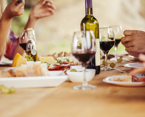 Friends Drinking Wine