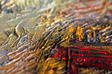 texture of oil paint