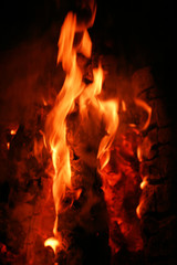 Fototapeta na wymiar bonfire
