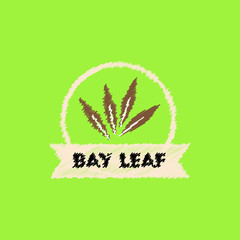 flat vector icon design collection Kitchenware seasoning bay leaf
