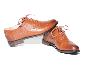 female shoes on a white background