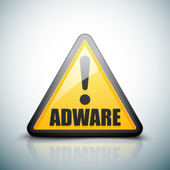 Adware sign illustration