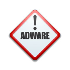 Adware sign illustration