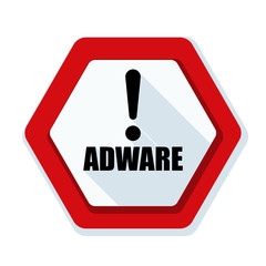 Adware sign illustration