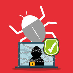 Security system technology icon vector illustration graphic design