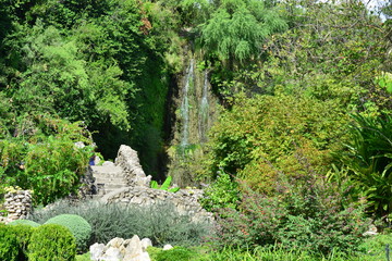 A Japanese garden in San Antonio in Texas.
