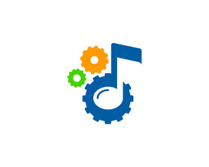 Music Service Logo Design Element