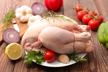 whole raw chicken