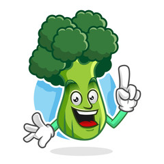 Got an idea broccoli mascot, broccoli character, broccoli cartoon