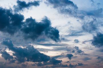 Fototapeta na wymiar Beautiful cloudy sky Background.