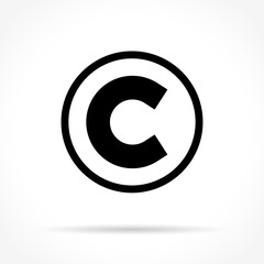 c letter icon on white background